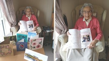 Centenarian celebrates birthday at Whitley Bay care home during lockdown